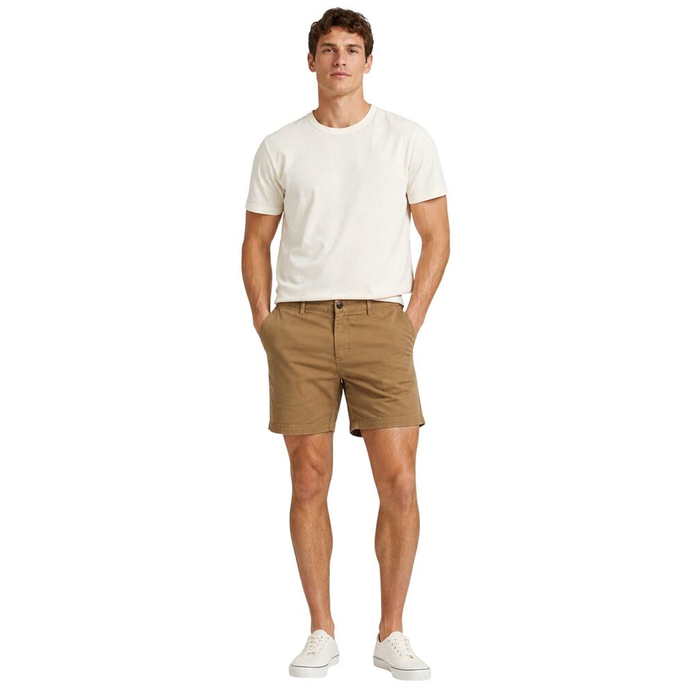 Bonobos standard 7" sz 42 khaki brown career casual preppy everyday shorts EUC